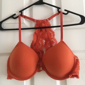 Rust orange racer back bra
